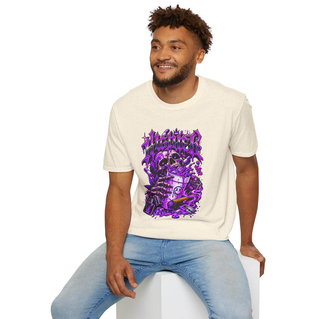 Skull Alchemist T-Shirt — Purple Gothic Potion Graphic Tee