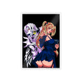Anime Gloss Poster — Dark Duo Girl & Phantom Art Print