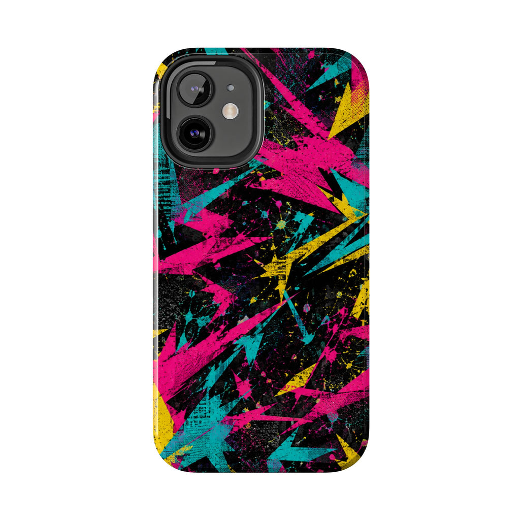 Abstract Neon Splash Tough Phone Case