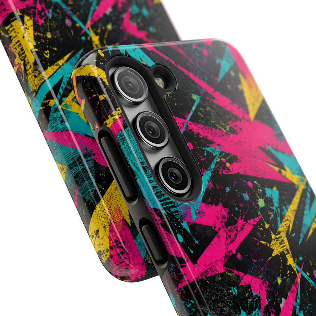 Abstract Neon Splash Tough Phone Case