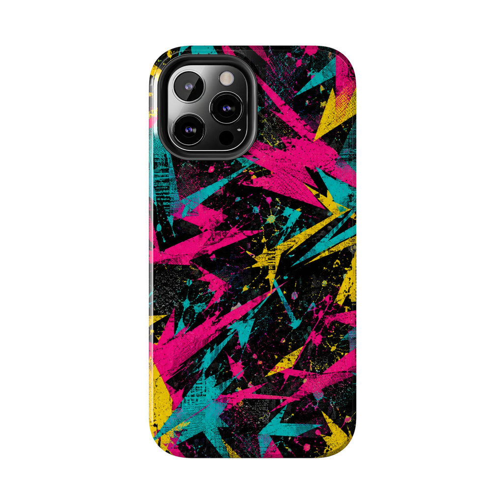 Abstract Neon Splash Tough Phone Case
