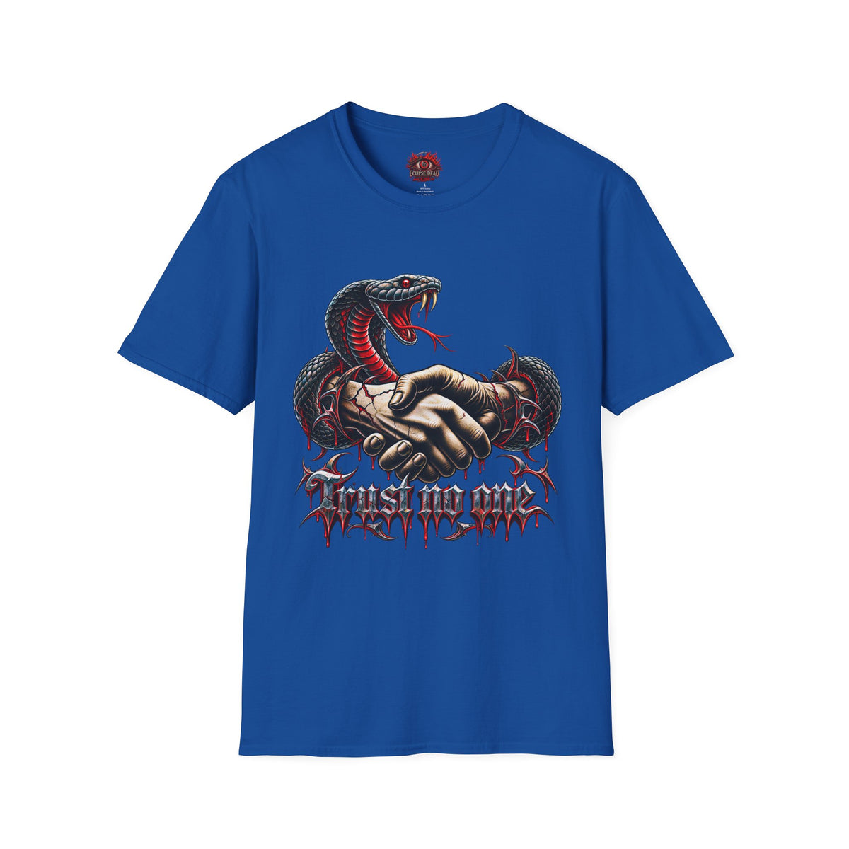 Trust No One T-Shirt — Venomous Serpent Graphic Tee