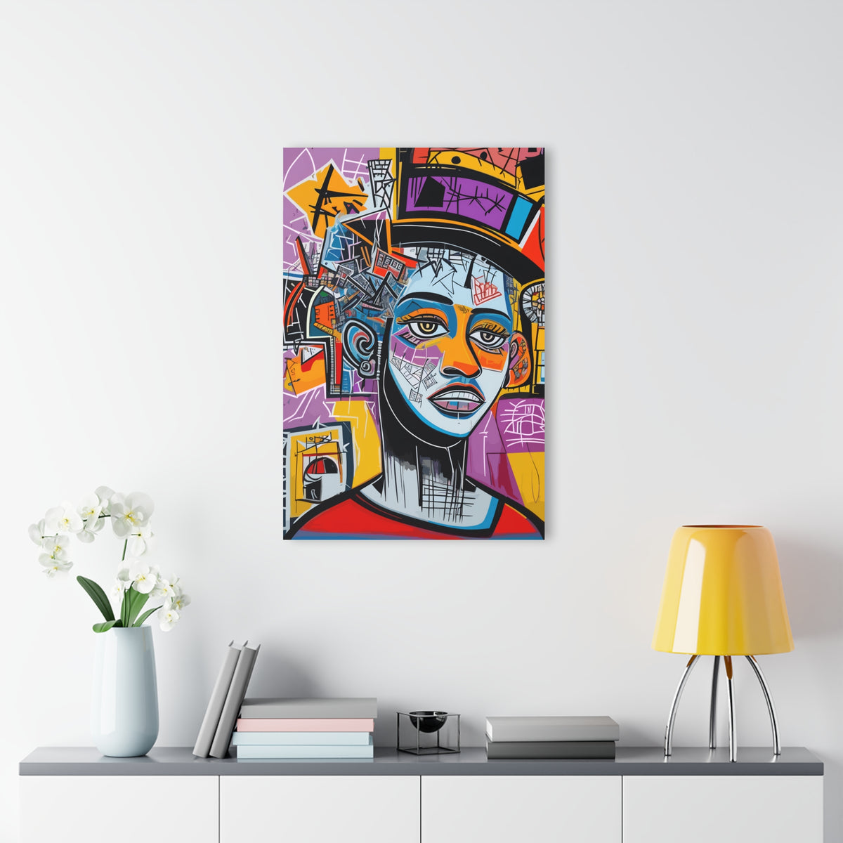 Colorful Urban Portrait Acrylic Print (French Cleat Hanging)