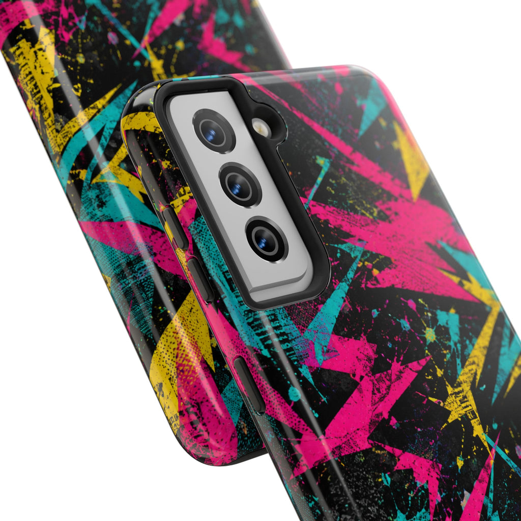 Abstract Neon Splash Tough Phone Case