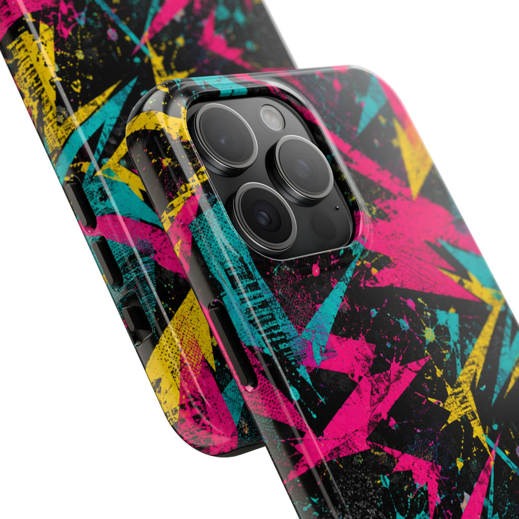 Abstract Neon Splash Tough Phone Case