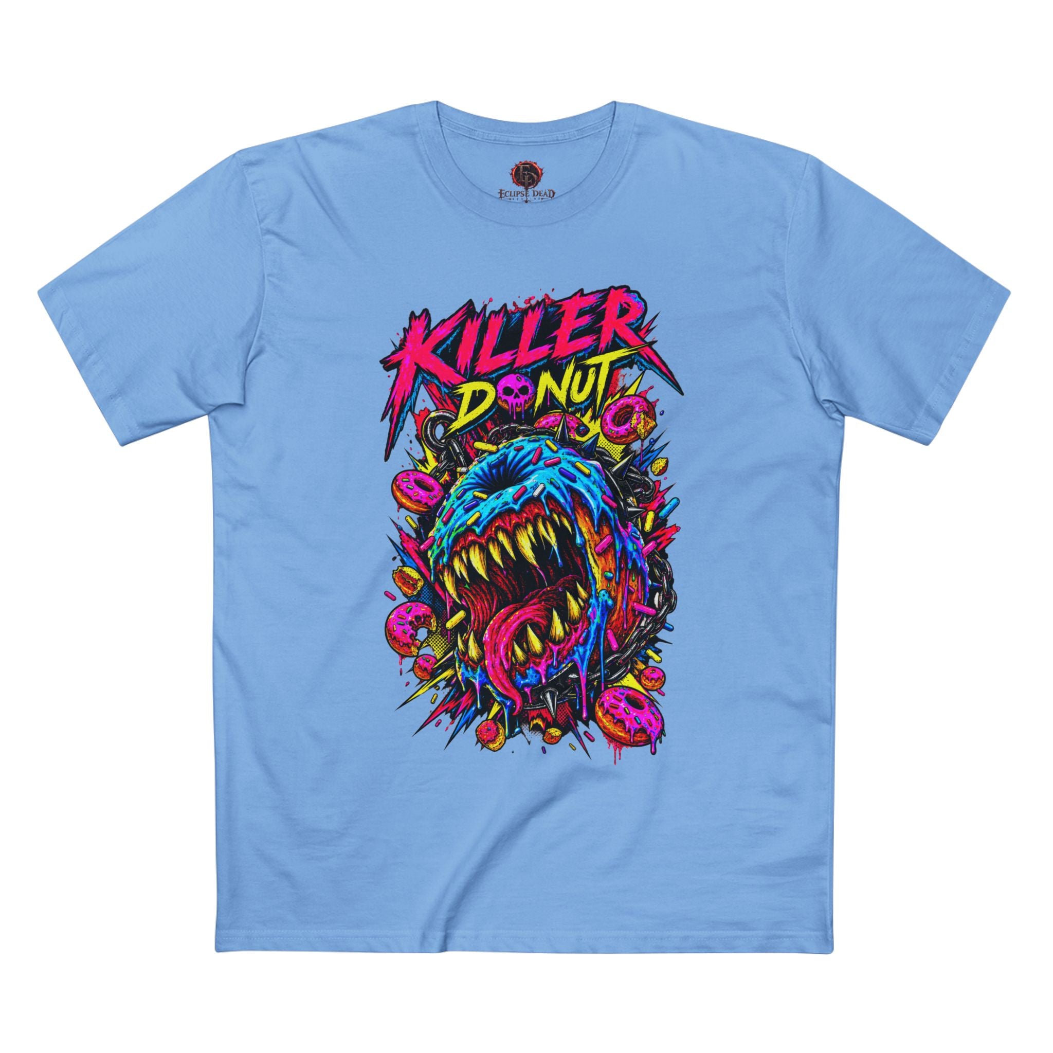 Killer Donut Graphic Tee — Neon Monster Skate Punk T-Shirt