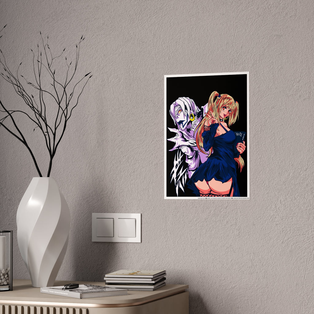 Anime Gloss Poster — Dark Duo Girl & Phantom Art Print