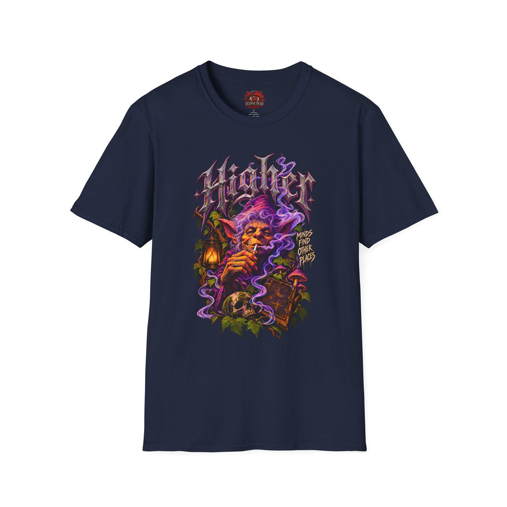 "Higher" Psychedelic Wizard T-Shirt Mystic Smoke