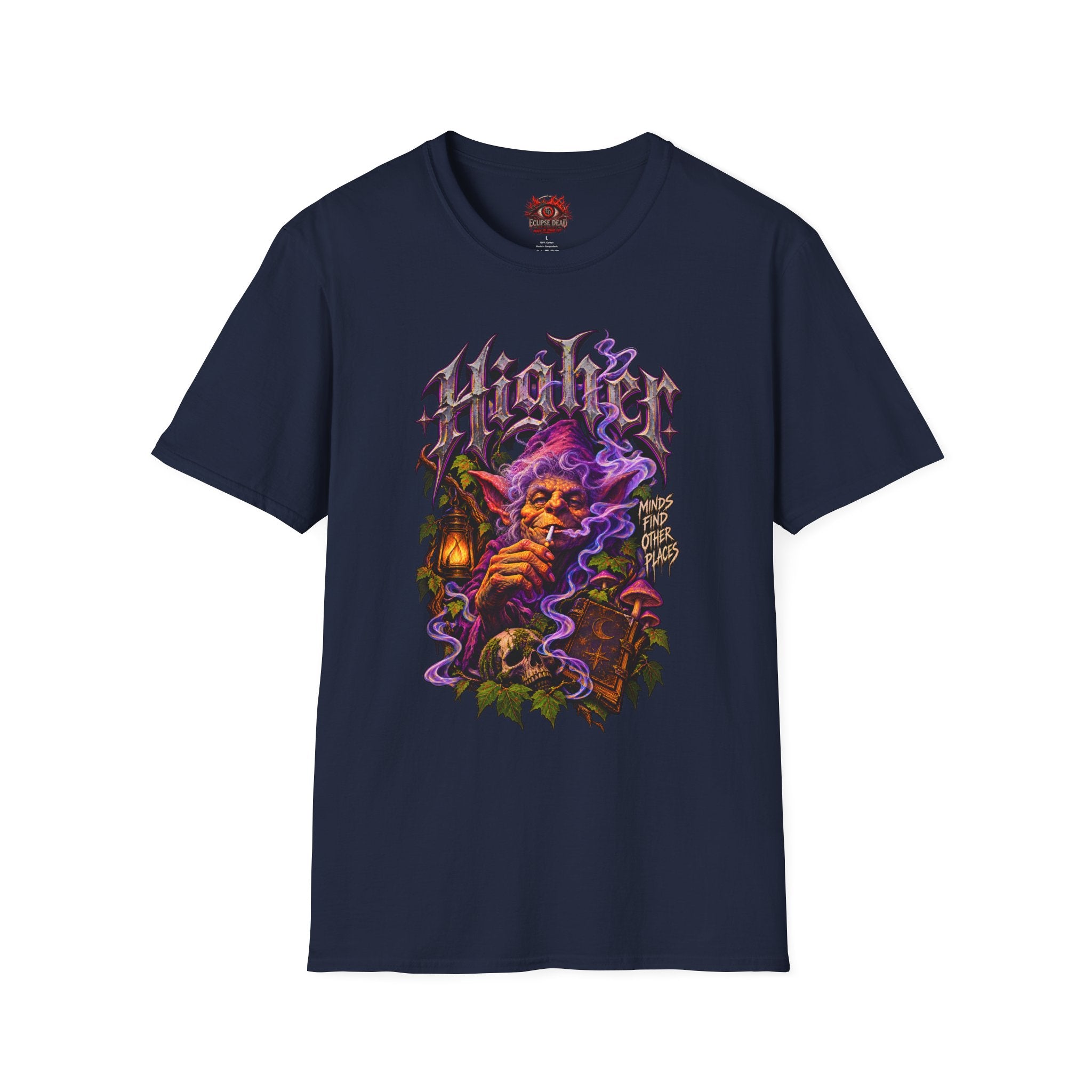"Higher" Psychedelic Wizard T-Shirt Mystic Smoke