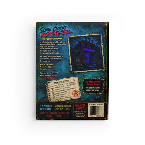 Clockwork Requiem Journal | Ruled Notebook, Dark Cyberpunk Horror Cover