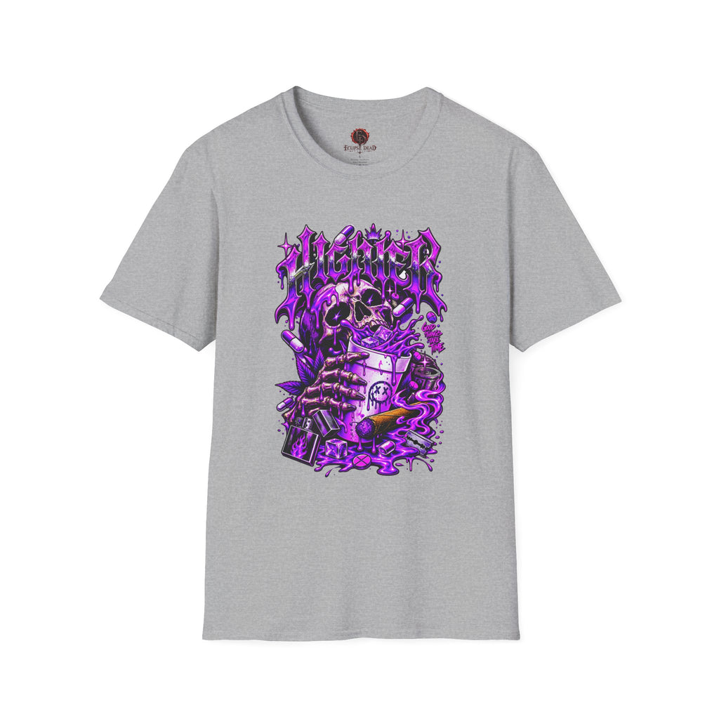 Skull Alchemist T-Shirt — Purple Gothic Potion Graphic Tee