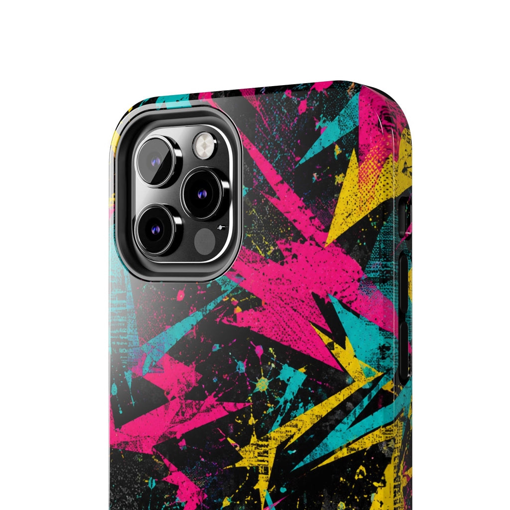 Abstract Neon Splash Tough Phone Case