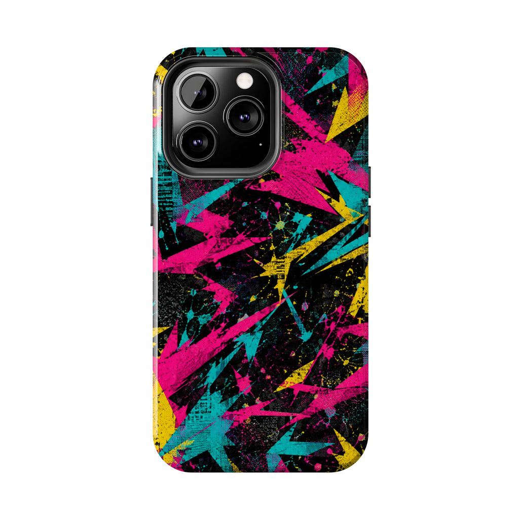Abstract Neon Splash Tough Phone Case