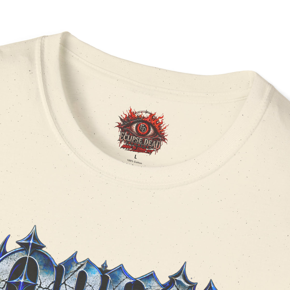 Graphic T-Shirt — "Open Your Eyes" Blue Eye Gothic Design