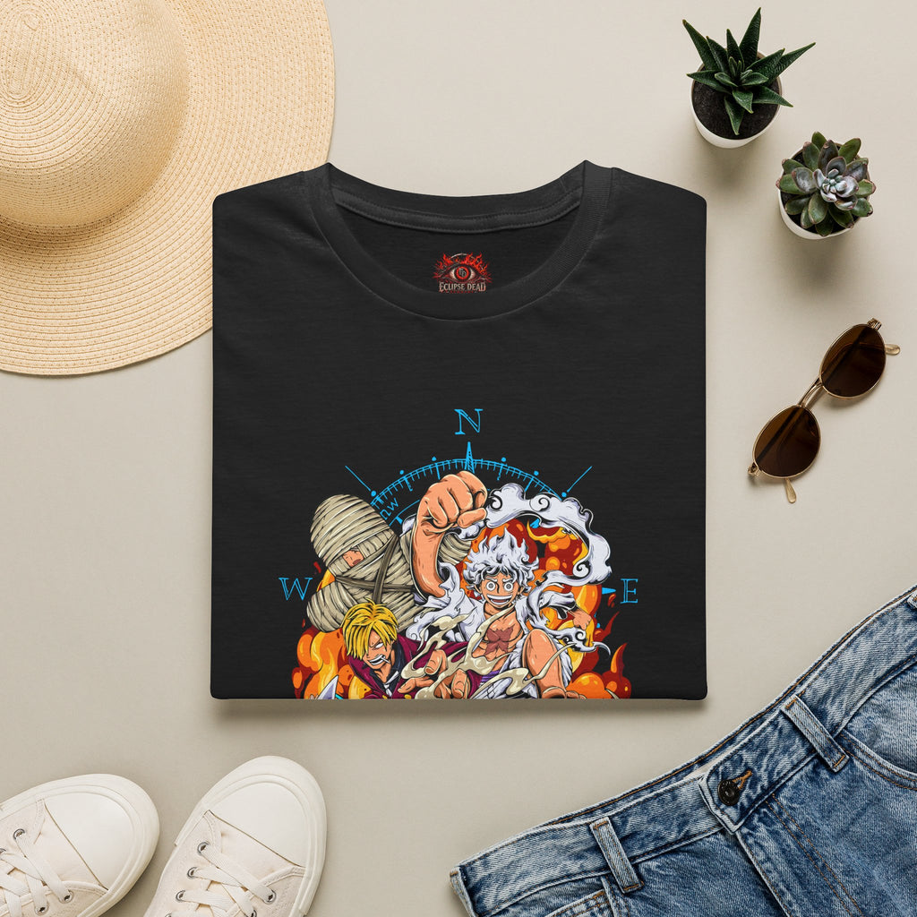 One Piece Compass Crew T-Shirt — Anime Pirate Adventure Tee