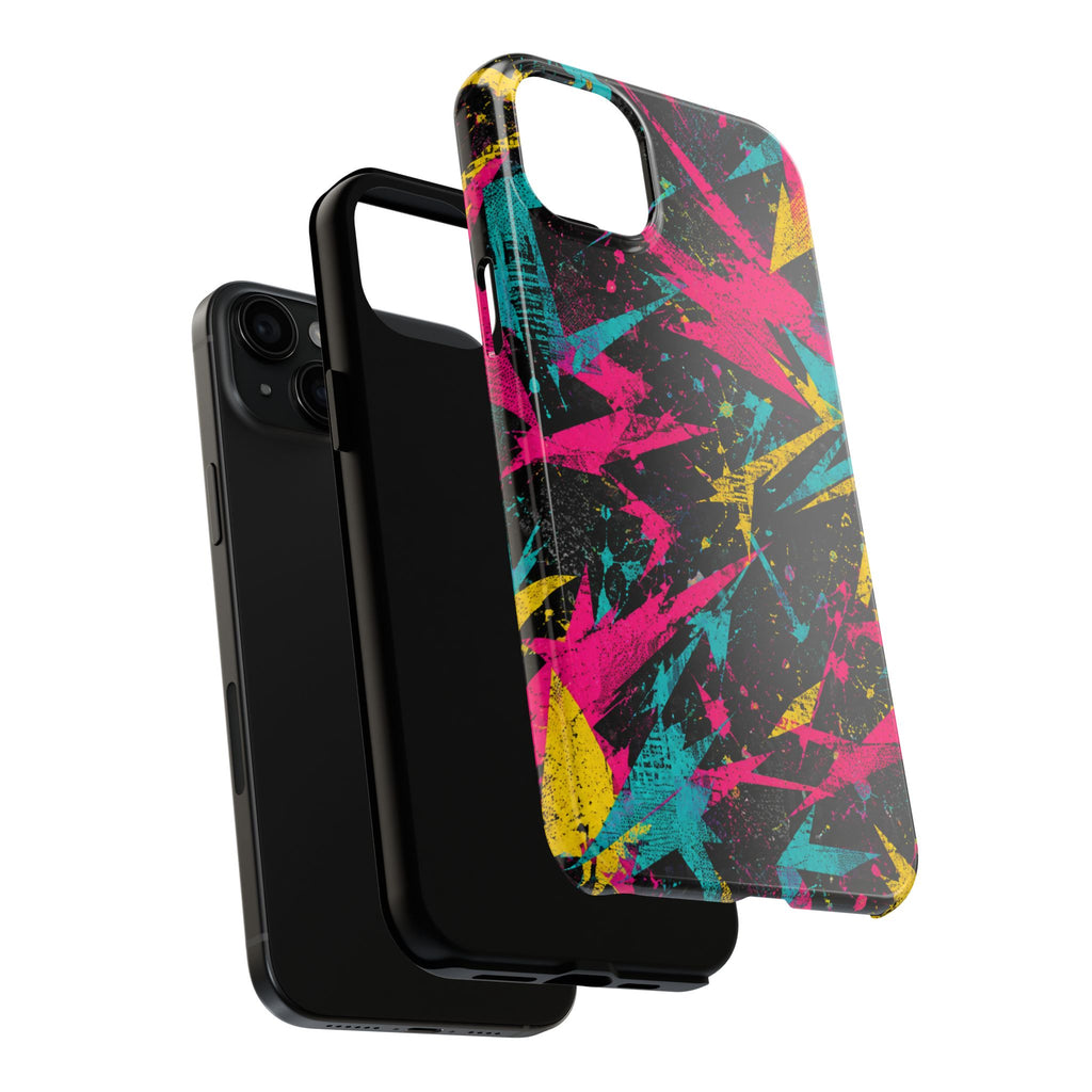 Abstract Neon Splash Tough Phone Case