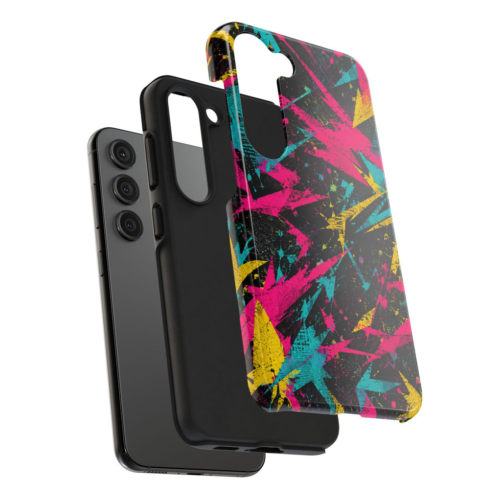Abstract Neon Splash Tough Phone Case