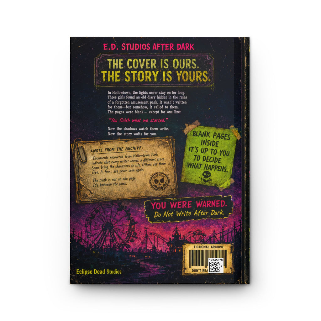 Hollowtown Diaries Hardcover Journal — A Story Waiting to Be Written by You