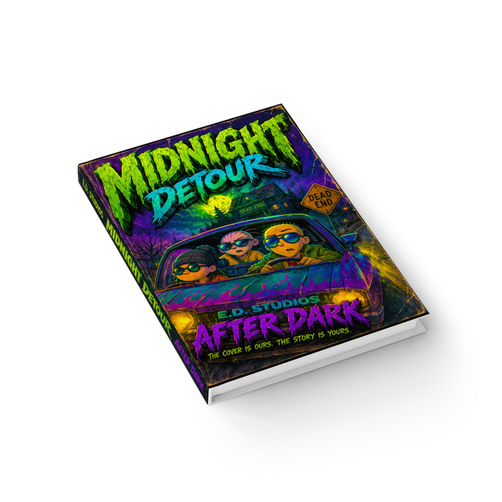 Midnight Detour Journal — After Dark Retro Horror Notebook