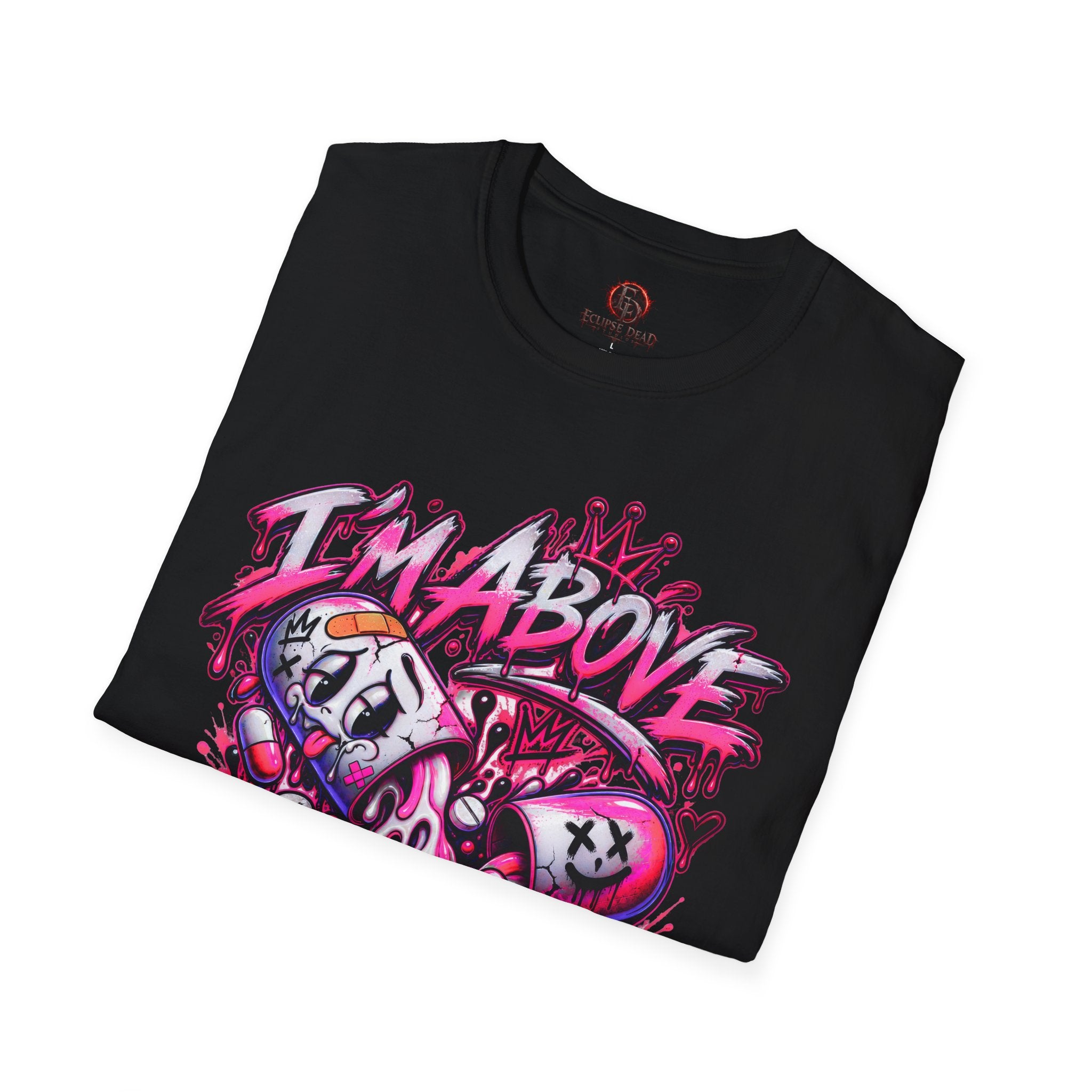 I’m Above Okay T-Shirt | Graffiti Skull Crown Streetwear Tee