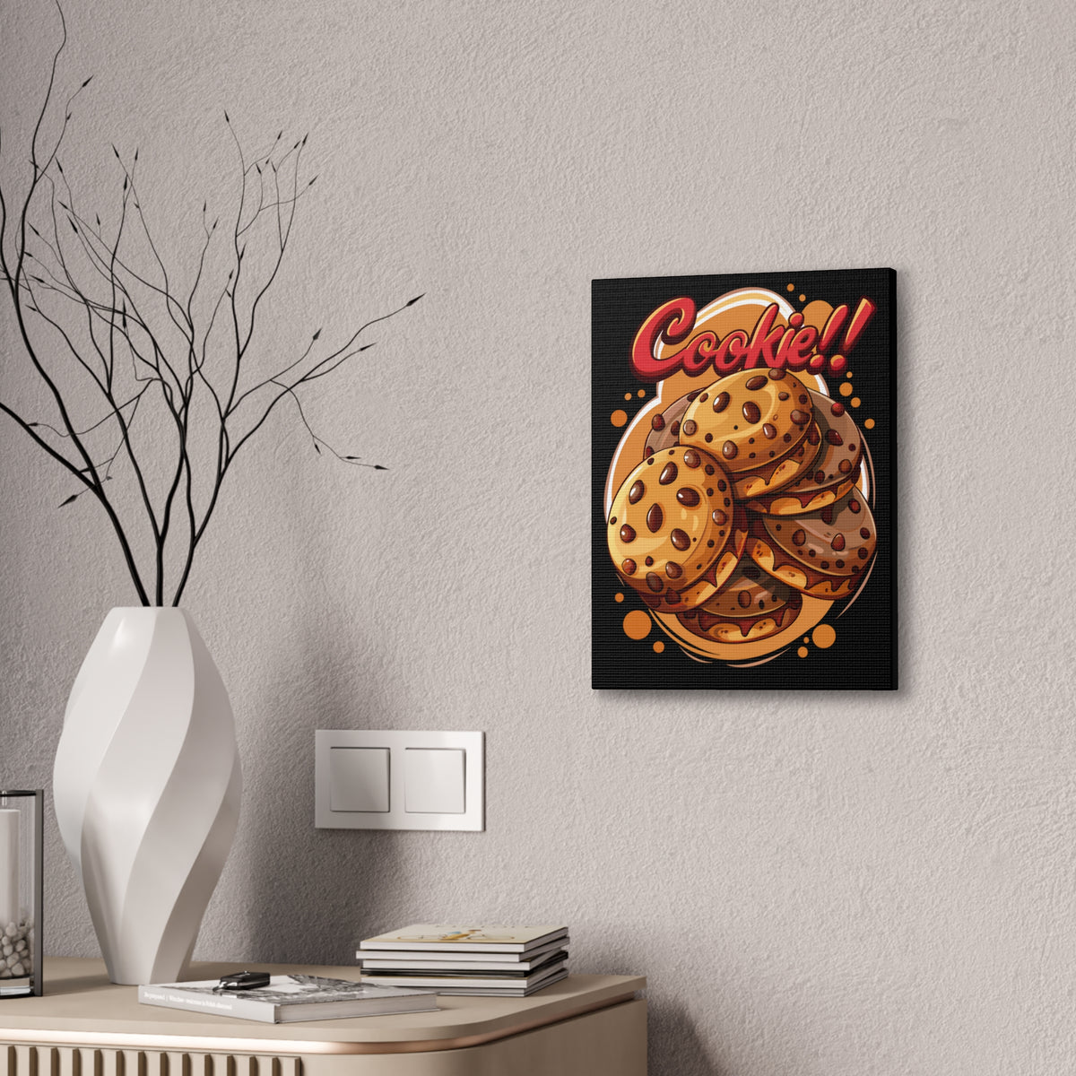 Cookie!! Chocolate Chip Poster Canvas