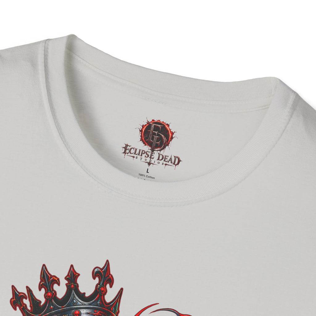 Fear None T-Shirt | Gothic red crown eye horror lettering