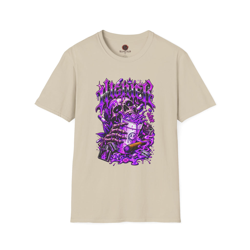 Skull Alchemist T-Shirt — Purple Gothic Potion Graphic Tee