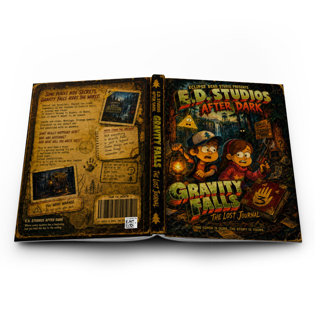 Gravity Falls 'The Lost Journal' Hardcover Journal — Retro Mystery Blank Notebook