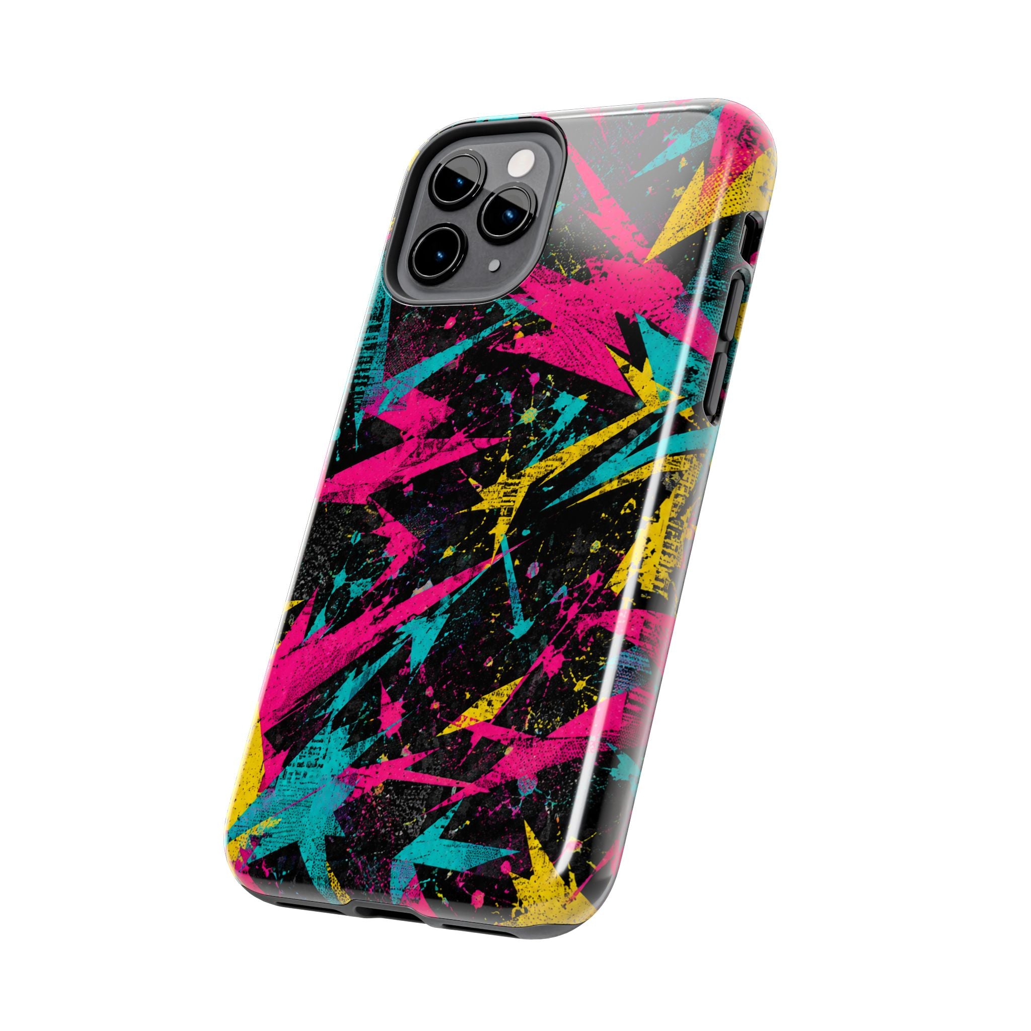 Abstract Neon Splash Tough Phone Case