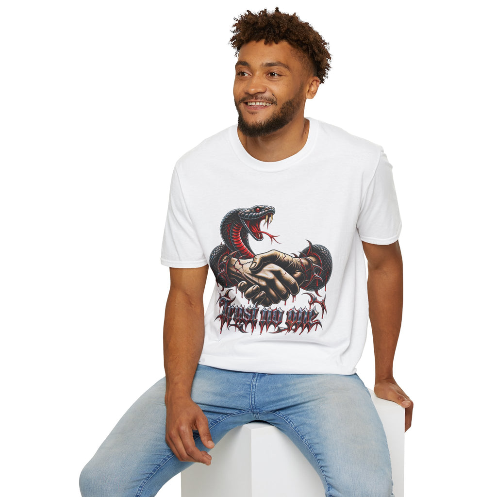 Trust No One T-Shirt — Venomous Serpent Graphic Tee