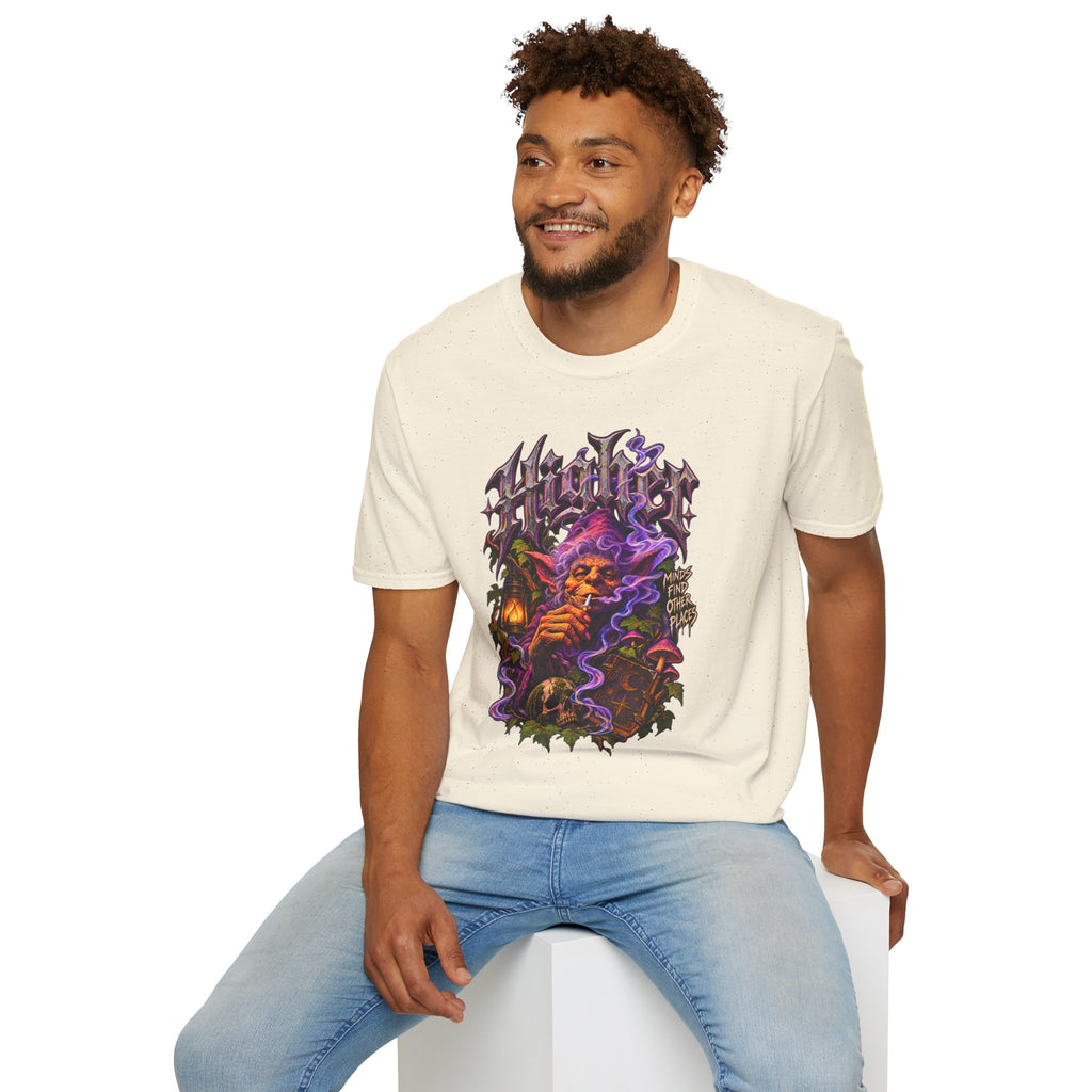 "Higher" Psychedelic Wizard T-Shirt Mystic Smoke
