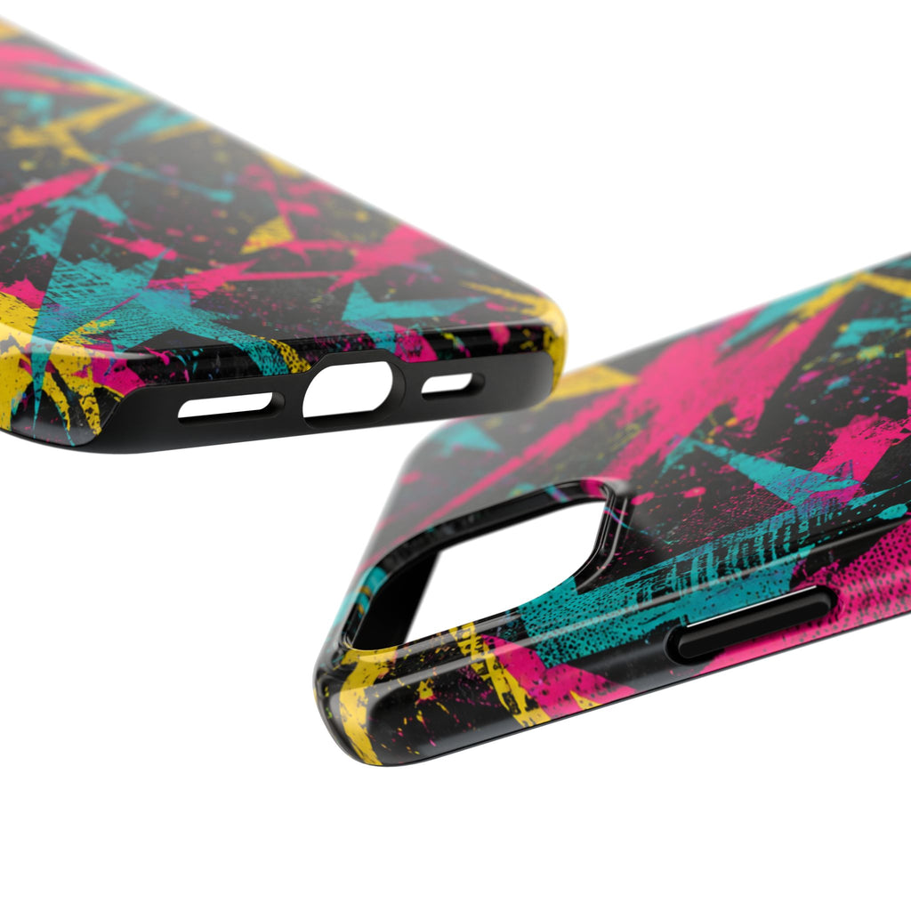 Abstract Neon Splash Tough Phone Case