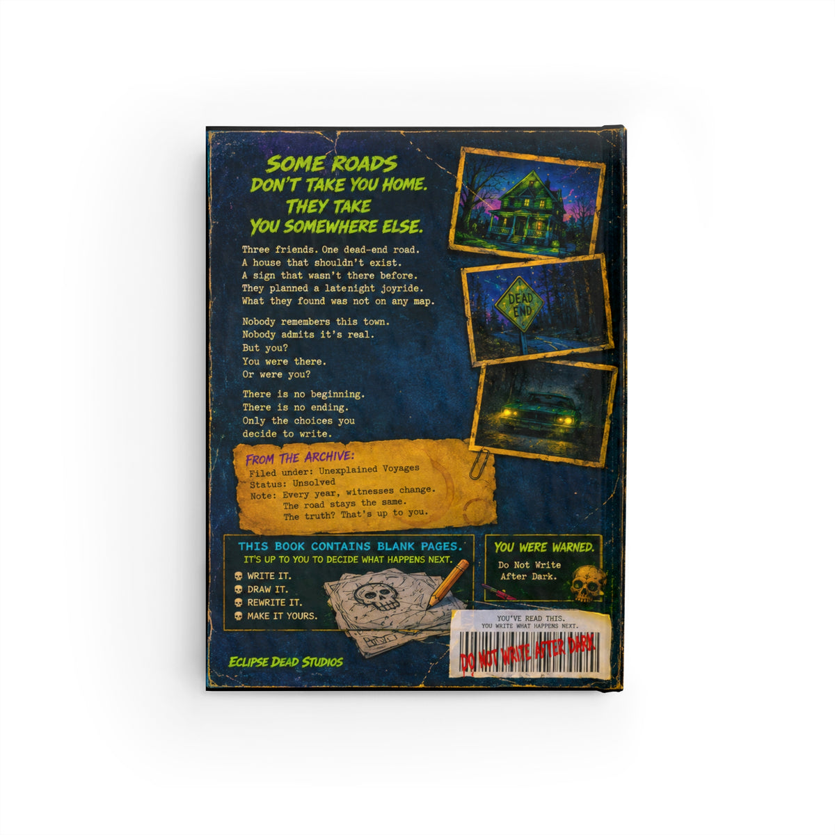 Midnight Detour Journal — After Dark Retro Horror Notebook