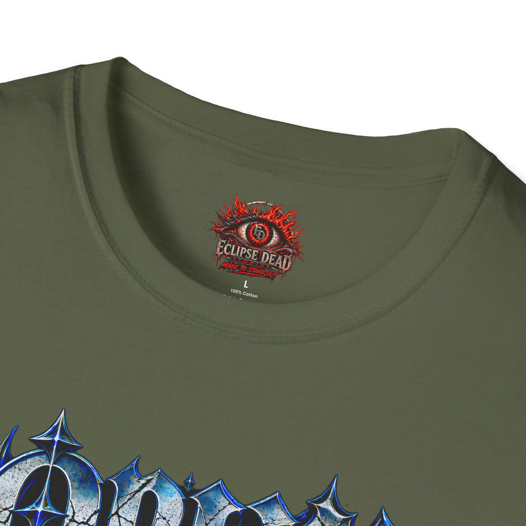 Graphic T-Shirt — "Open Your Eyes" Blue Eye Gothic Design