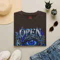 Graphic T-Shirt — "Open Your Eyes" Blue Eye Gothic Design