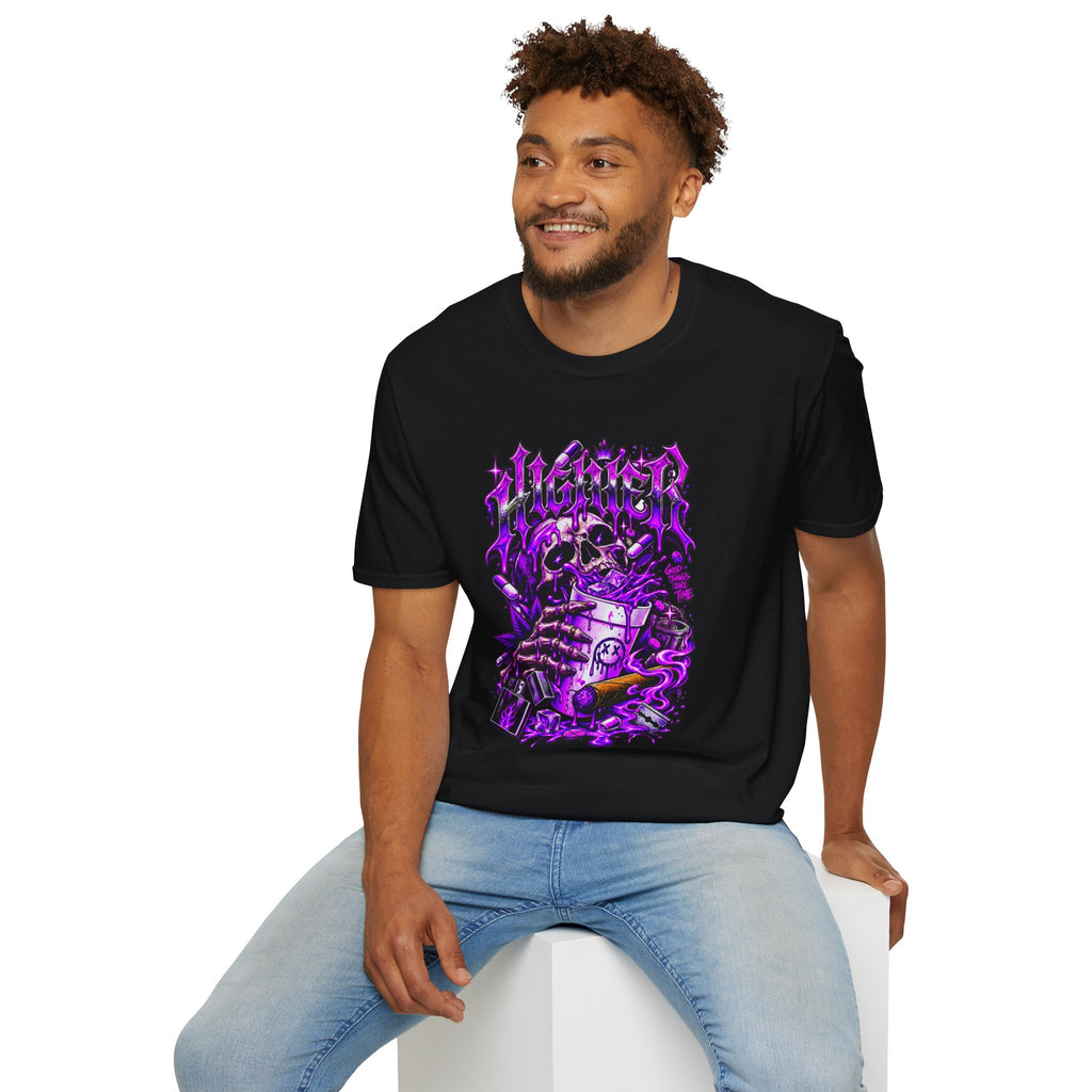 Skull Alchemist T-Shirt — Purple Gothic Potion Graphic Tee