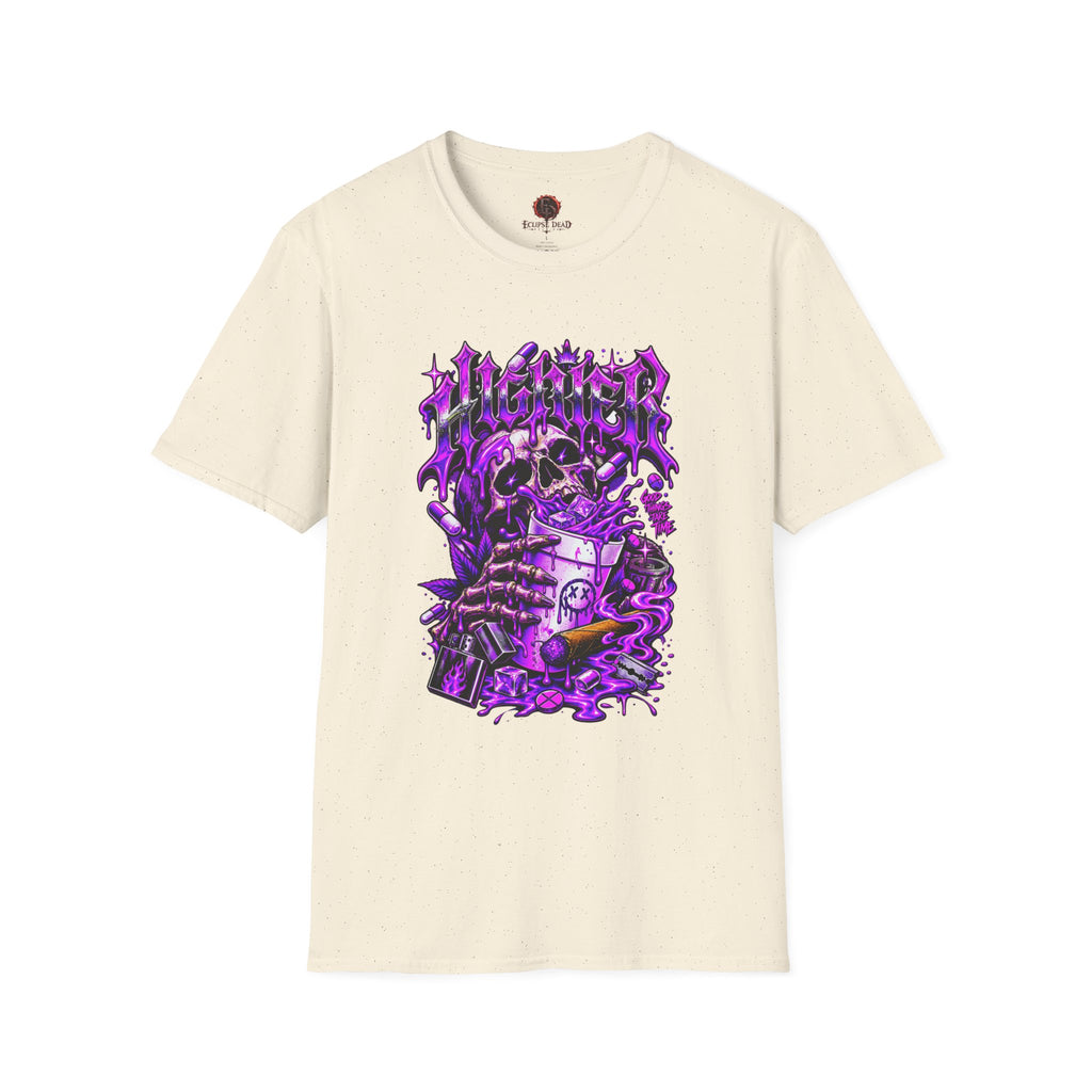 Skull Alchemist T-Shirt — Purple Gothic Potion Graphic Tee