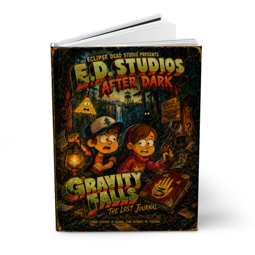 Gravity Falls 'The Lost Journal' Hardcover Journal — Retro Mystery Blank Notebook