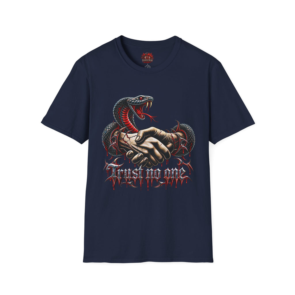 Trust No One T-Shirt — Venomous Serpent Graphic Tee