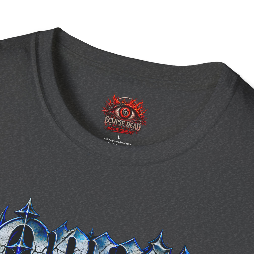 Graphic T-Shirt — "Open Your Eyes" Blue Eye Gothic Design