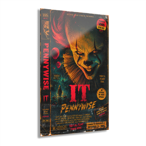 Acrylic Print — Pennywise IT Horror Wall Art (French Cleat Hanging)