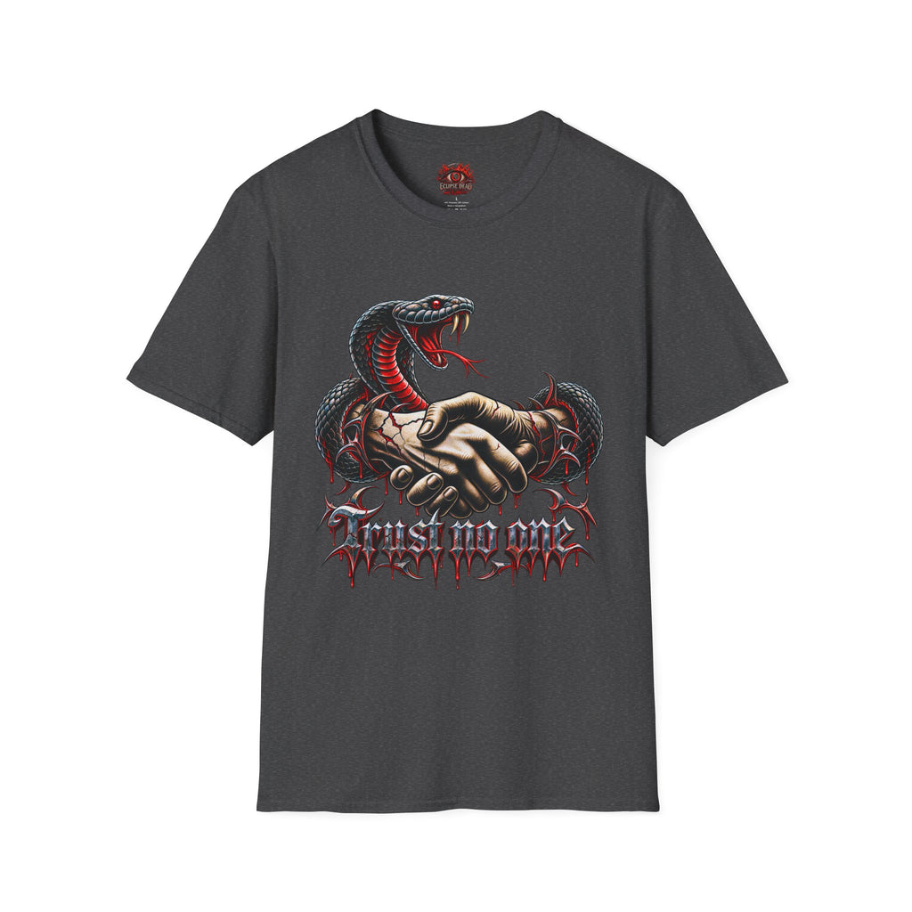 Trust No One T-Shirt — Venomous Serpent Graphic Tee
