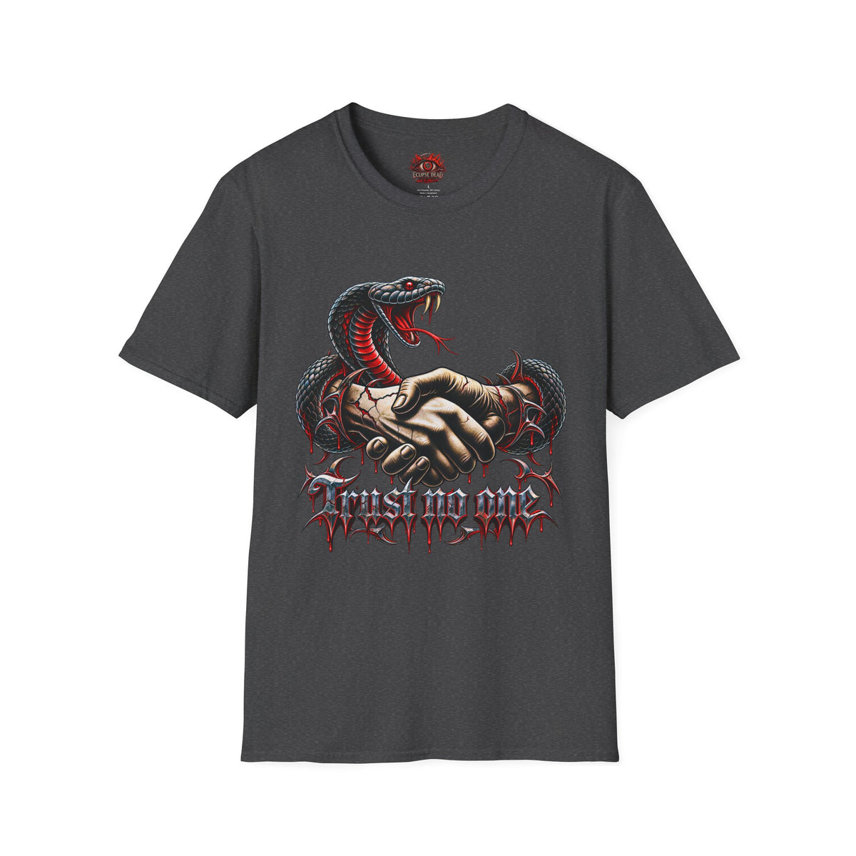 Trust No One T-Shirt — Venomous Serpent Graphic Tee