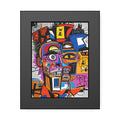 Abstract Street Art Portrait Framed Poster