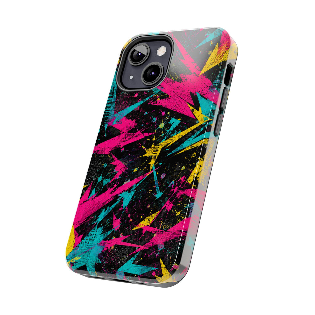 Abstract Neon Splash Tough Phone Case