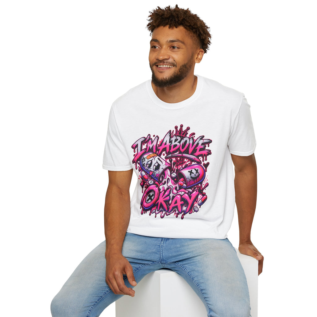 I’m Above Okay T-Shirt | Graffiti Skull Crown Streetwear Tee