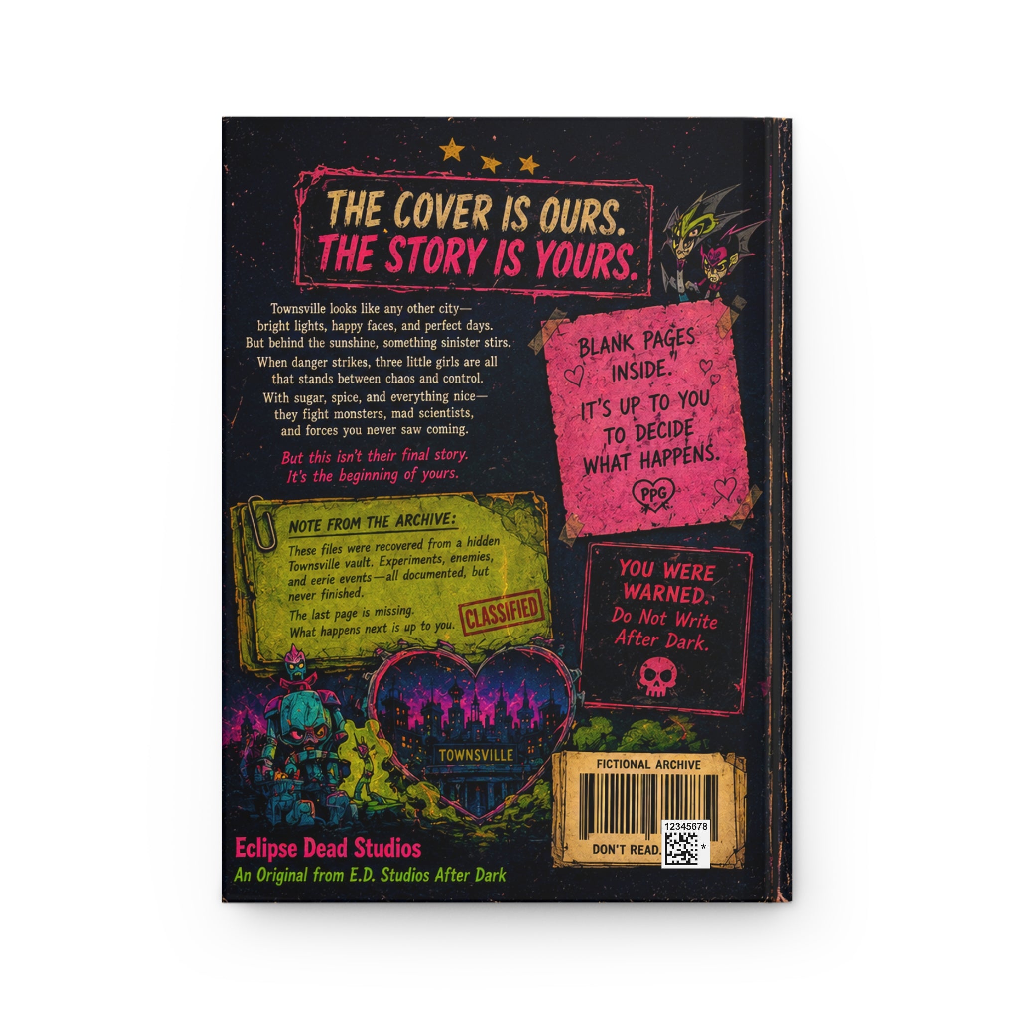 Powerpuff Girls Diaries Hardcover Journal — "A Story Waiting to Be Written by You"