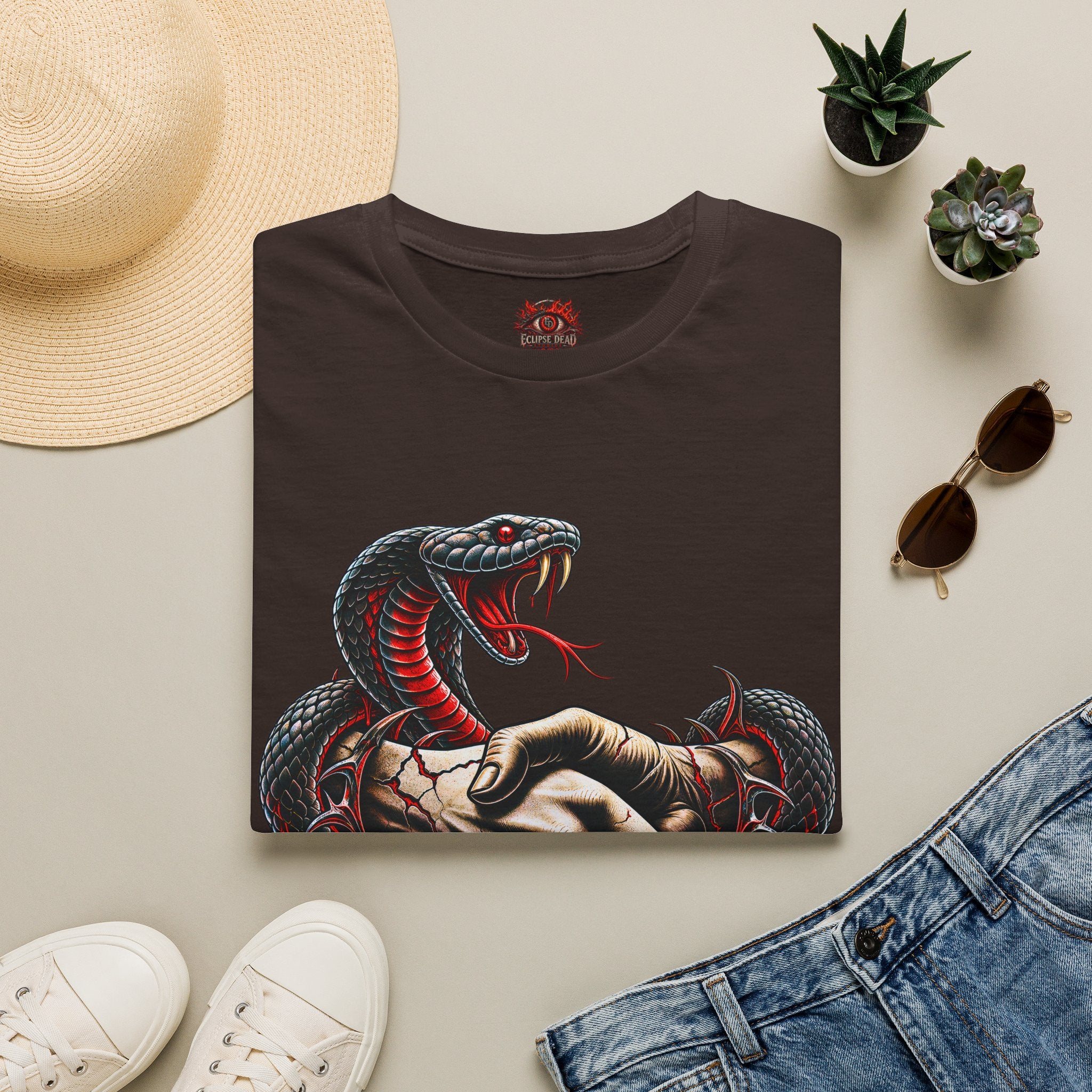 Trust No One T-Shirt — Venomous Serpent Graphic Tee