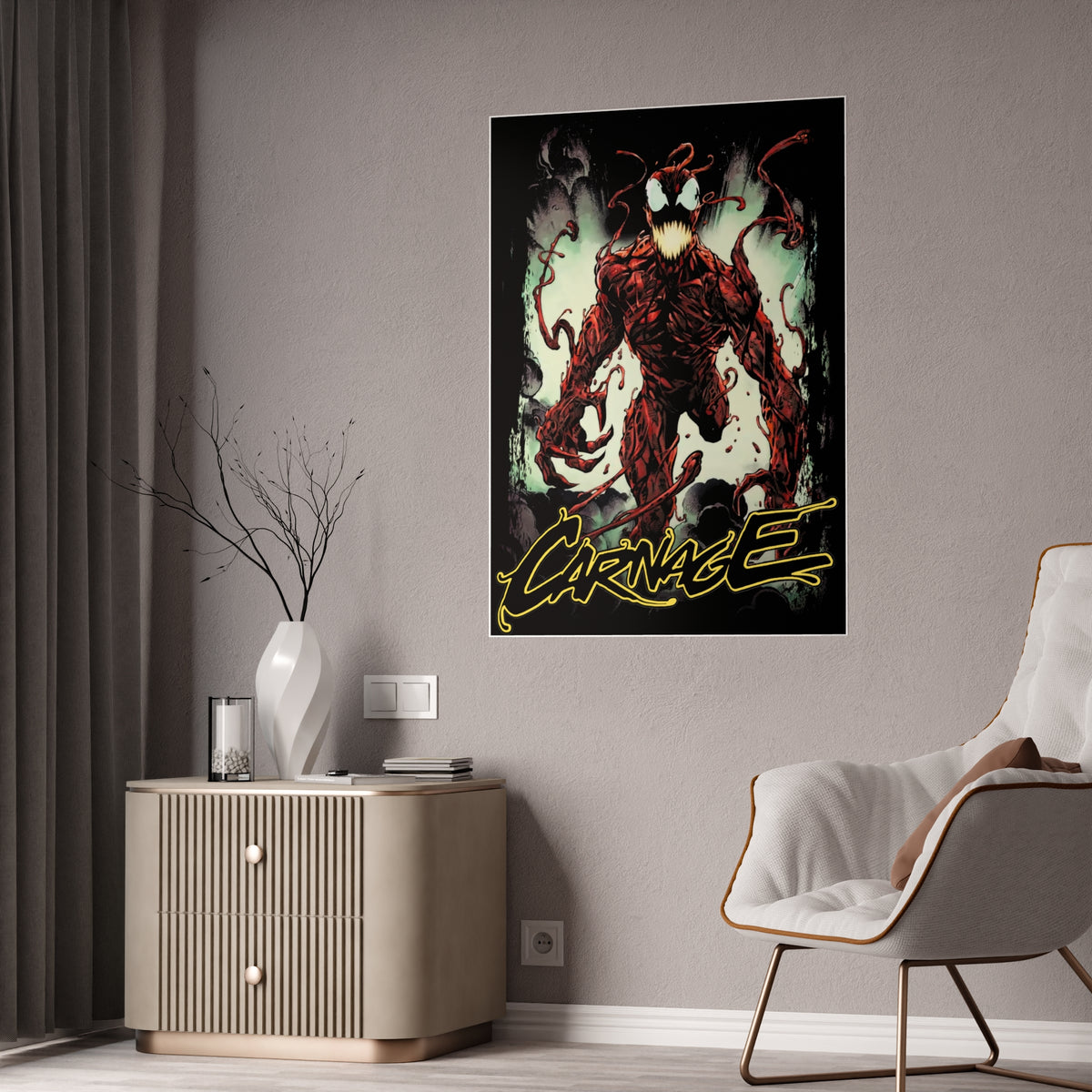 Carnage Gloss Poster — Marvel Symbiote Art Print
