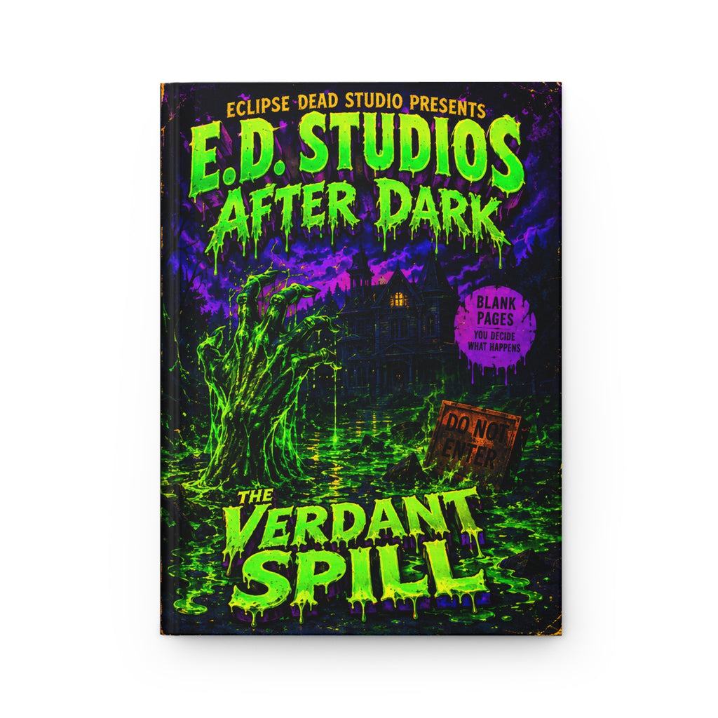 Verdant Spill Hardcover Journal | Horror Mystery Notebook